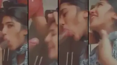 Beautiful Teen Girlfriend Giving a Deepthroat Blowjob HD Video
